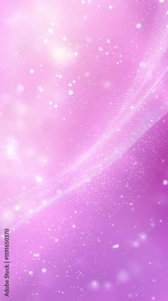 Poster pink abstract background features a diagonal swirling pattern of light and bokeh, creating a soft an