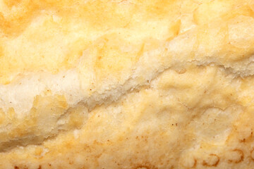 Close Up of Fresh Baked Golden Bread Crusty Tiger Baguette Roll