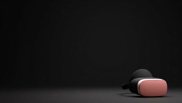 Cyber Gear. VR headset pink black device gaming technology digital vir