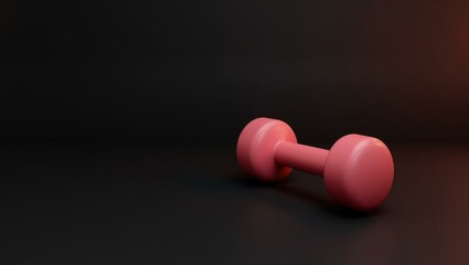 Vibration Machine Egg Weights Pilates princess Oversized gym shirt Looks maxing Push up board FitnessAI Bulking Therabody Trainerize Coral pink dumbbell on right. fitness equipment black