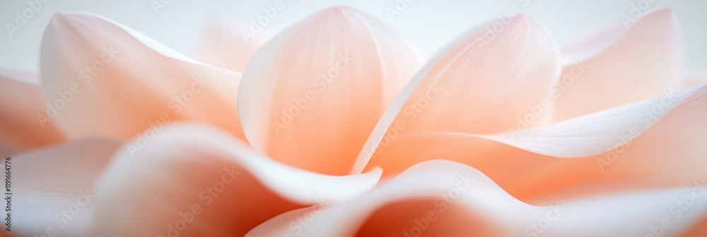 Poster soft, dreamy close up of dahlia petals creating an elegant, abstract composition with gentle curves,