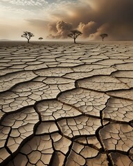Dry Cracked Earth