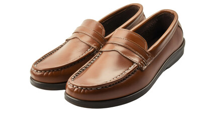 Men's leather shoes transparent background