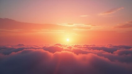 Obraz premium Golden Dusk. Sunset sky orange clouds serene horizon landscape nature