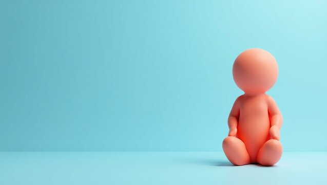 Coral smartwatch on left. empathetic Autism diagnosis Ethical ai Chatbot Grow therapy boyfriend 1440 Daily Digest Kindbody PolyAI Murf Cute pink clay figure sitting blue surfac - Powered by Adobe