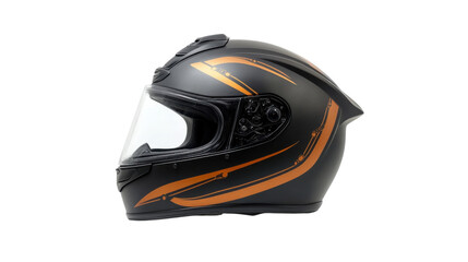 Fototapeta premium Motorcycle helmet transparent background