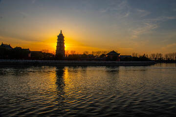 Buddhism, temples, pagodas, faith, dusk, sunset, similar to a church, prayer, repentance, God,...