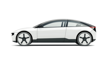 Red-capped fly agaric mushroom with noticeable white spots isolated on white background.