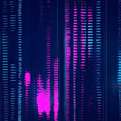 Obraz premium Abstract Background Shows Pink and Blue Vertical Lines and Strokes on a Dark Blue Backdrop