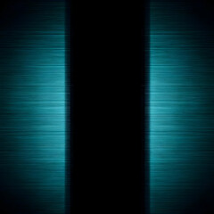 Abstract Background Shows Teal Brushed Metal Texture with Black Center Stripe