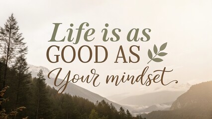 Embrace your mindset transformative life strategies nature's beauty inspirational quotes peaceful settings personal growth