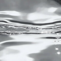 Close-up of clear water with ripples and droplets creates a soothing and refreshing scene.