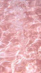 Pink Water with Bubbles Creates a Dreamy and Relaxing Spa Ambiance.