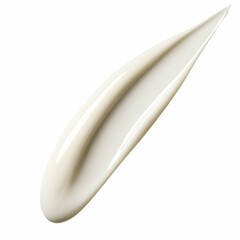 Creamy Texture Foundation Swatch Spreads Smoothly on White Background for Makeup Demonstration