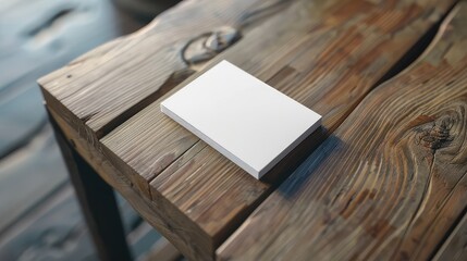 Clean Business Card Wood Scene