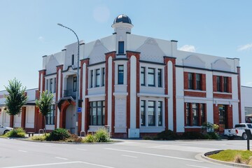 Historic Whyte's Hotel, rebuilt in 1919-20, stands on a city street. A beautiful example of...