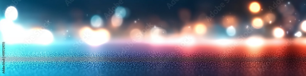Poster bokeh background creating a dreamy atmosphere with colorful bokeh lights and abstract glow effects