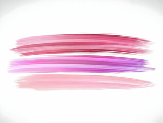 Three Pink and Purple Brush Strokes Create a Soft and Dreamy Abstract Background