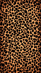 Leopard Print Background Displays Feline Fashion with Spotted Elegance and Safari Style