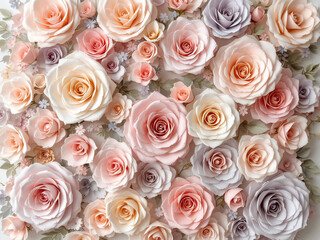 Beautiful arrangement of pink roses for a romantic setting.