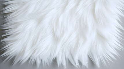 Obraz premium Soft White Fur Texture Creates a Smooth, Luxurious Background with Delicate Fibers