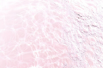 Abstract Pink Water Background Creates a Smooth, Flowing, Serene Scene with Gentle Ripples