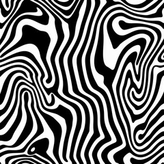 Harmony in Monochrome. Wildlife in Black and White Painting Concept