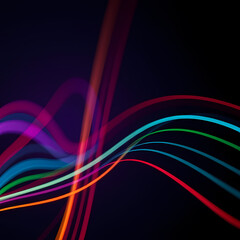 music rhythm line with dark background