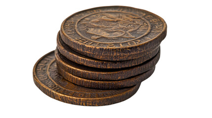 Coins transparent background