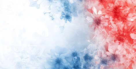 Fototapeta premium Colorful Virus Cells on White Background Representing Pandemic and Healthcare