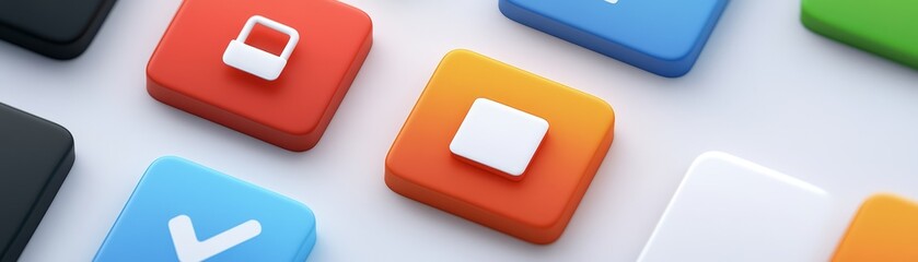 A vibrant collection of colorful buttons, exploring textures, hues, and design possibilities