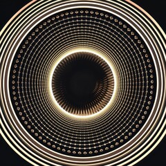 Illuminated Vision. Abstract Human Eye Light and Technology concept