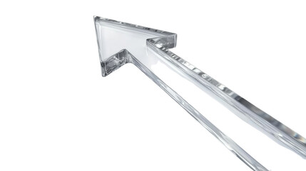 Glass arrow transparent background