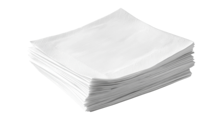 Paper napkins transparent background