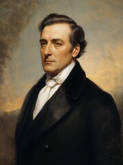 Classic Portrait of a Distinguished Gentleman in Formal Attire