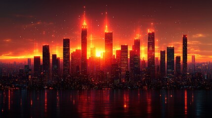 Fototapeta premium Futuristic design, Big Data lighting technology. Digital data background