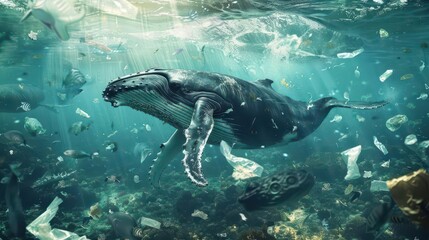 Fototapeta premium Vibrant Marine Life. Underwater ecosystem exploration