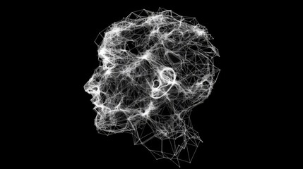 Digital silhouette to the future of technology
