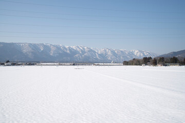 滋賀県 比良山系 雪景色