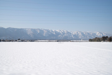 滋賀県 比良山系 雪景色