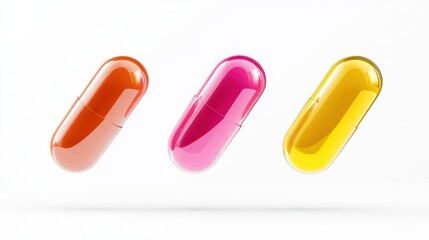 Colorful Capsules. Pharmaceutical concept