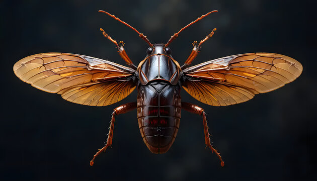 Magnificent Cucujidae Beetle: A Stunning Close-Up