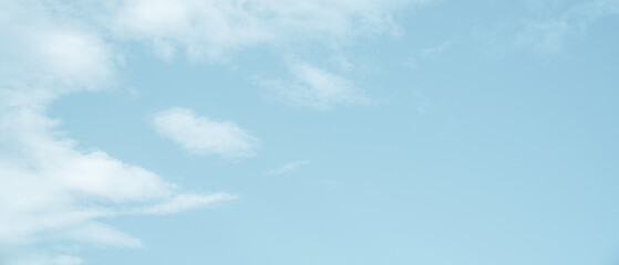 blue sky and clouds background, summer festival, peaceful holiday, positive mental health and wellness, cloud computing service concept