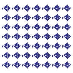 blue and white shape, Background of fish 