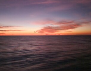 sunset over the sea