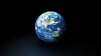 Earth globe, space backdrop, environmental awareness