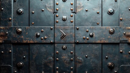 Fototapeta premium Exploring an ancient vault door historic building photography urban environment close-up view architectural concept