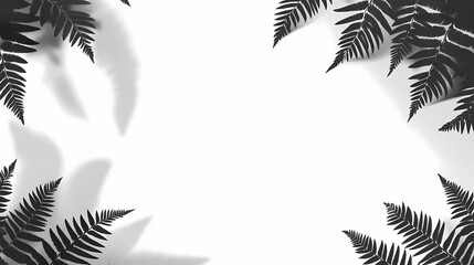 Realistic border shadow and shadow effect for poster, flyer, business card, banner shadow. png shadow isolated on transparent background. Shadowfern. Illustration