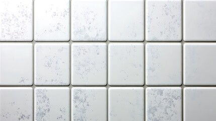 White Tiles Displaying Subtle Textured Appearance