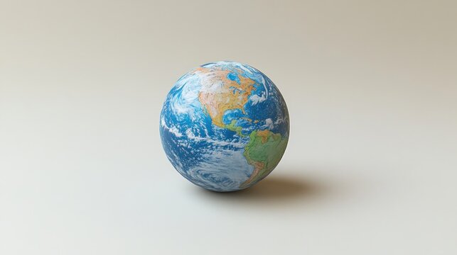 Global Earth Model, Studio Shot, Neutral Background, Sustainability